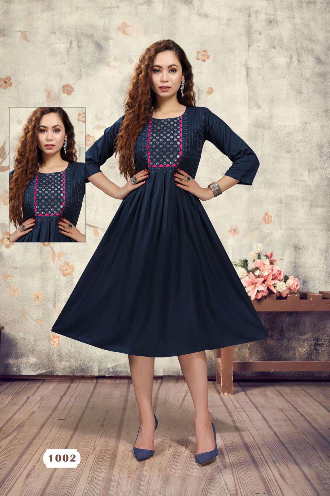 Rohini Ethnic Wear Designer Rayon Anarkali Kurti Collection